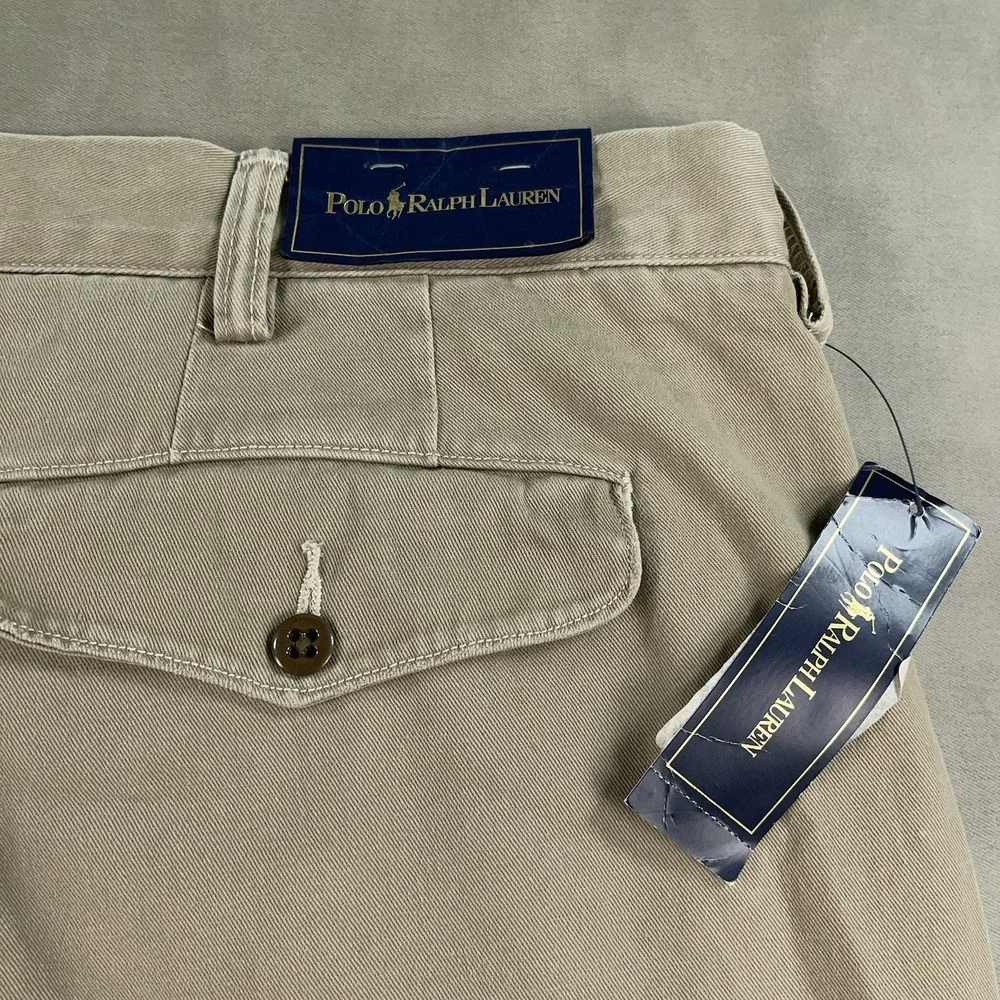 Polo Ralph Lauren SLIM GI FIT Pants Men's 42x30 Tan Chino $89 (Fits 42x28) NWT‎
